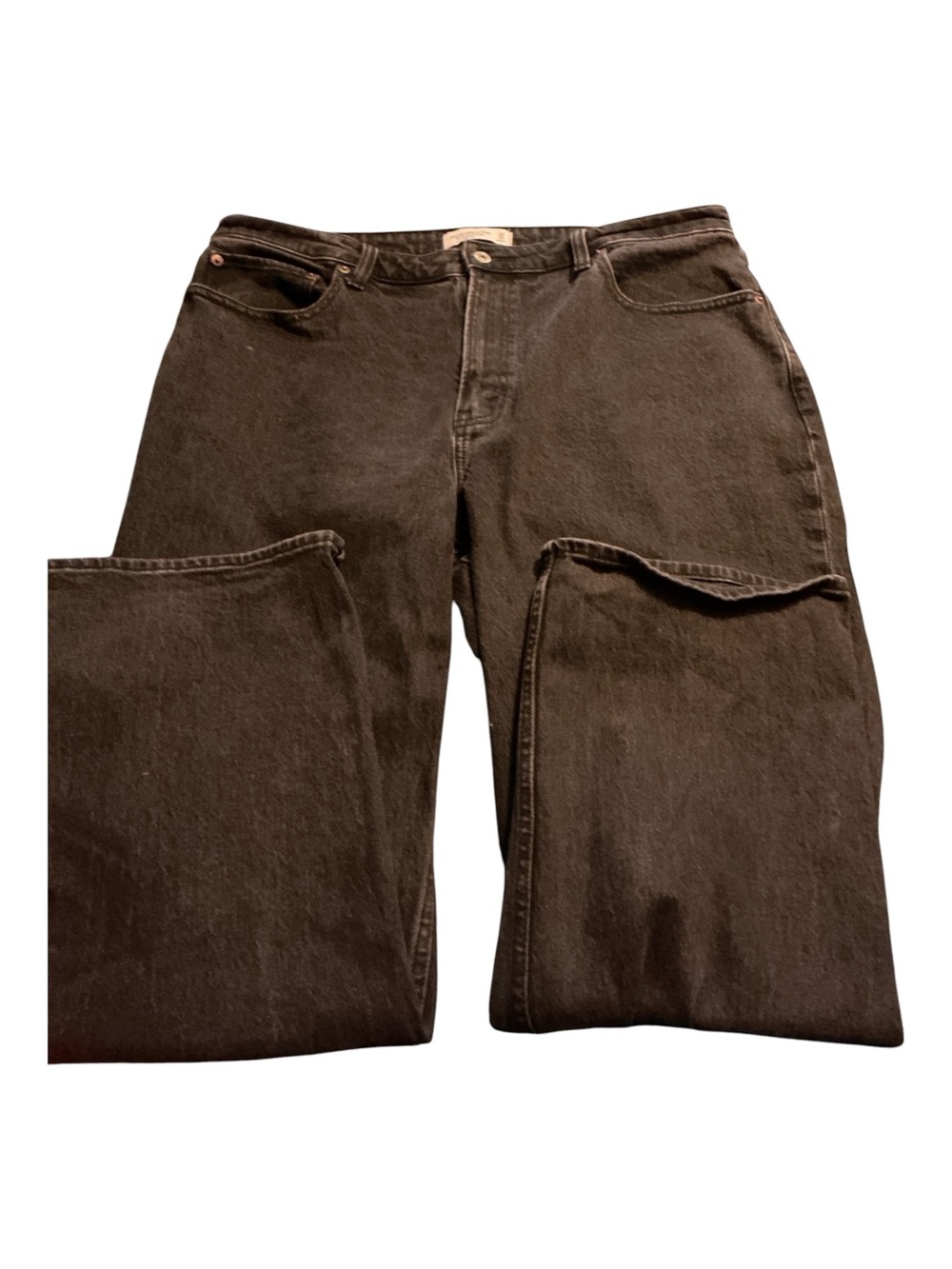 Abercrombie & Fitch Men's Dark Brown Relaxed Jeans